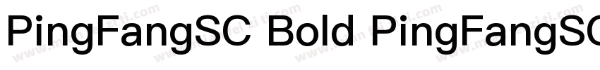 PingFangSC Bold PingFangSC字体转换